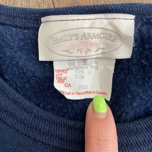 Vintage plus size sweater/dress/sleepwear with cats - Picture 3 of 4